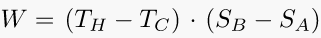 Carnot Cycle Equation