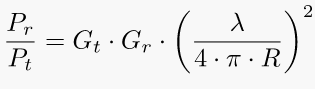 Friis Transmition Equation