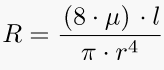 Poiseuille Equation
