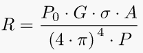 Radar Range equation