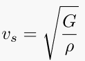 S wave Formula