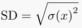 Standard deviation Calculator