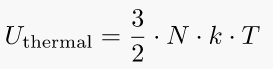 Thermal Energy of an ideal gas