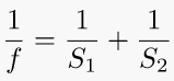 Thin lens formula