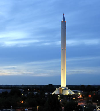 Drop Towers and Free-fall time